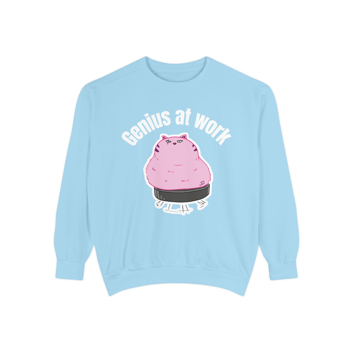 Genius at Work Smart Work 101 Sweatshirt | Unisex Garment-Dyed Sweatshirt