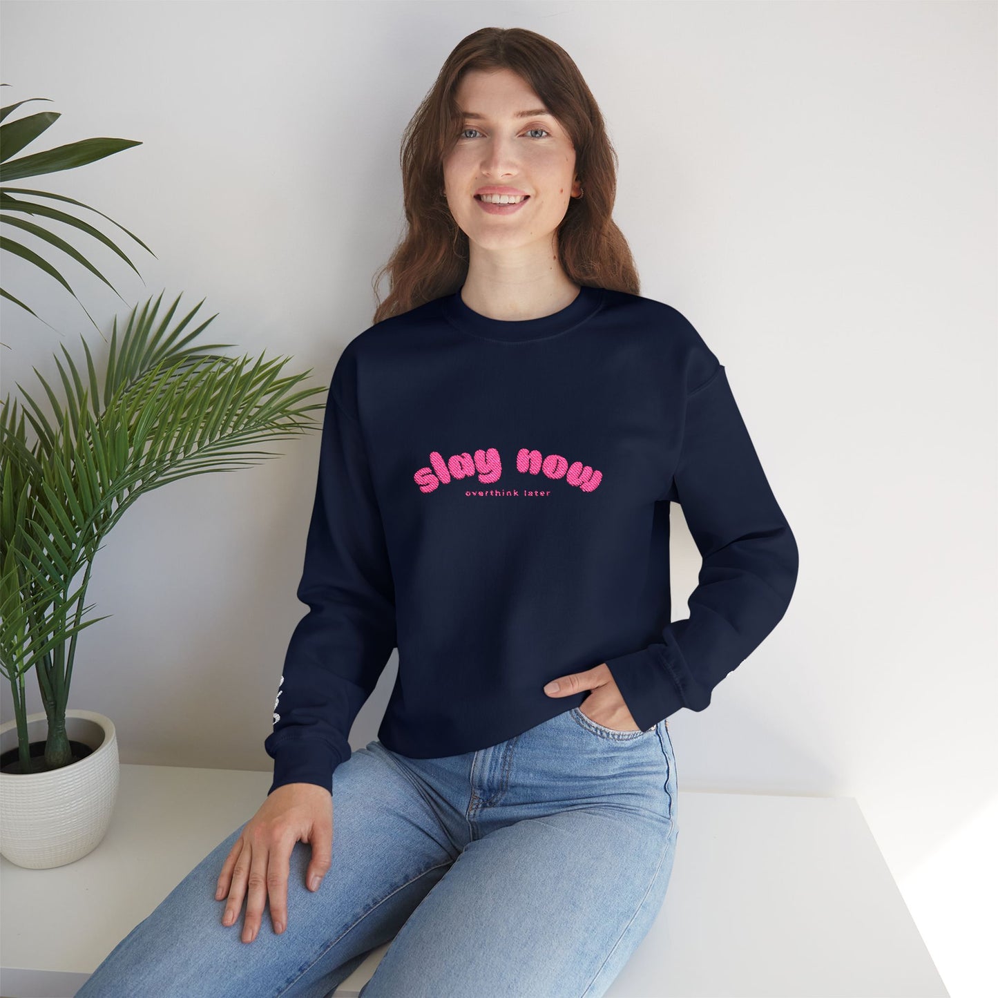 Slay Now Overthink Later | Unisex Heavy Blend™ Sweatshirt