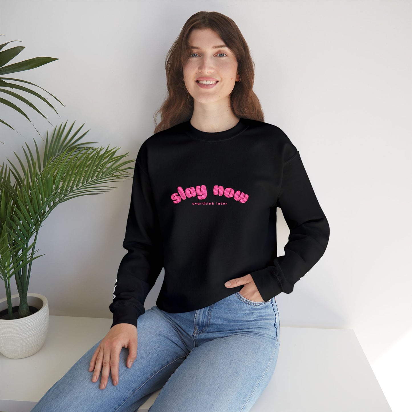 Slay Now Overthink Later | Unisex Heavy Blend™ Sweatshirt