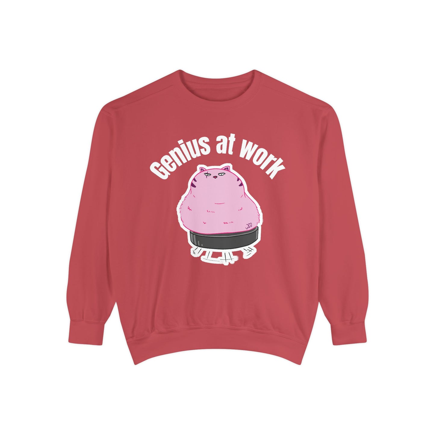 Genius at Work Smart Work 101 Sweatshirt | Unisex Garment-Dyed Sweatshirt