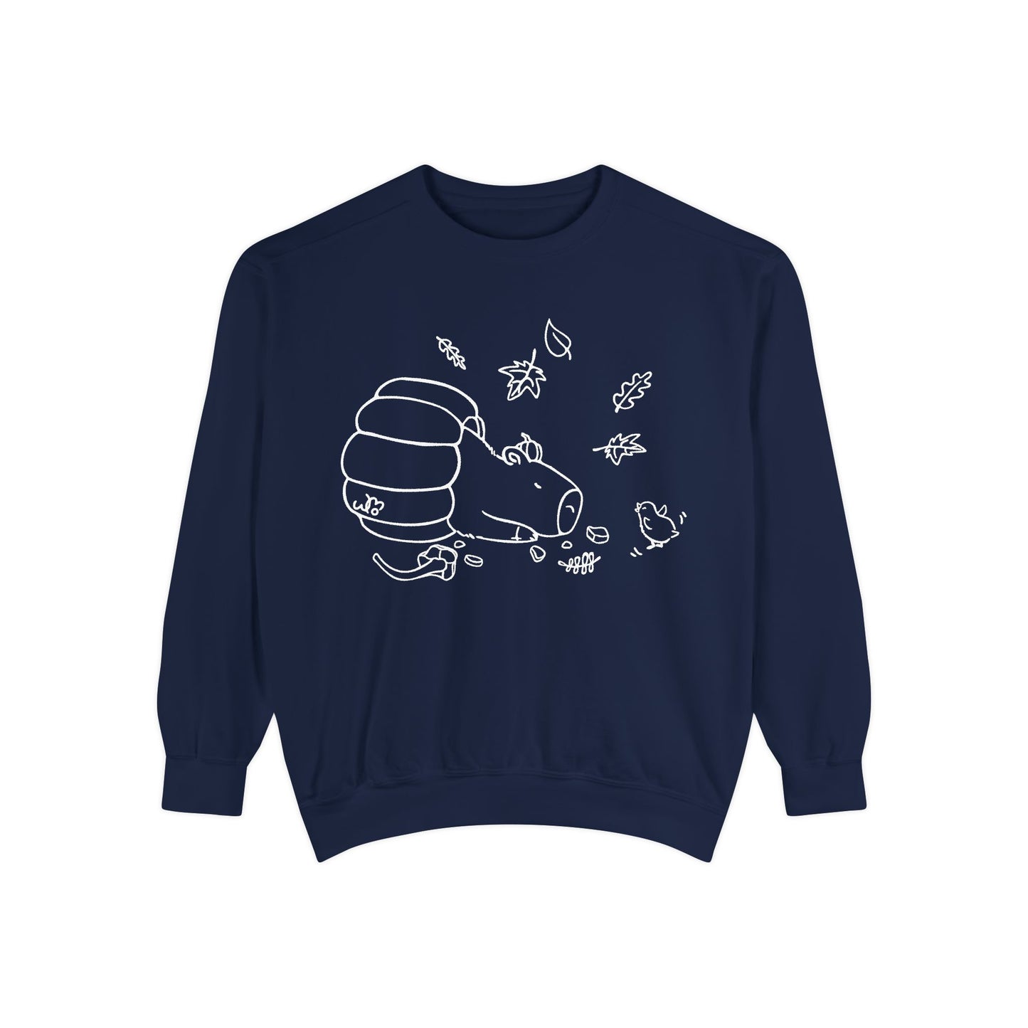 Sleeping Capybara & Friend Sweatshirt | Unisex Garment-Dyed Sweatshirt