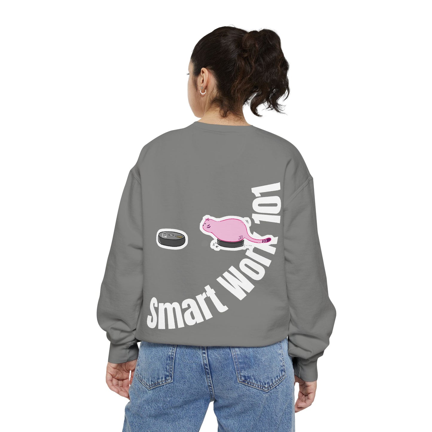 Genius at Work Smart Work 101 Sweatshirt | Unisex Garment-Dyed Sweatshirt