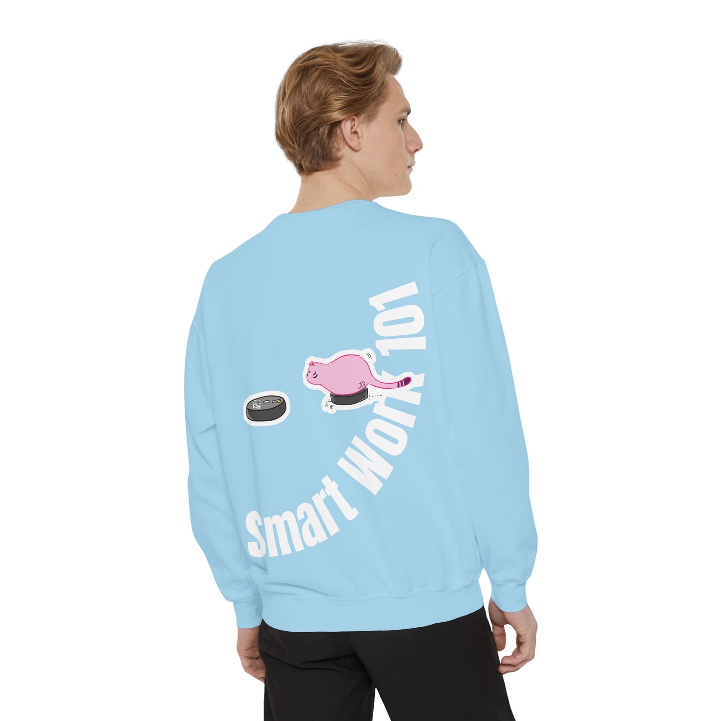 Genius at Work Smart Work 101 Sweatshirt | Unisex Garment-Dyed Sweatshirt