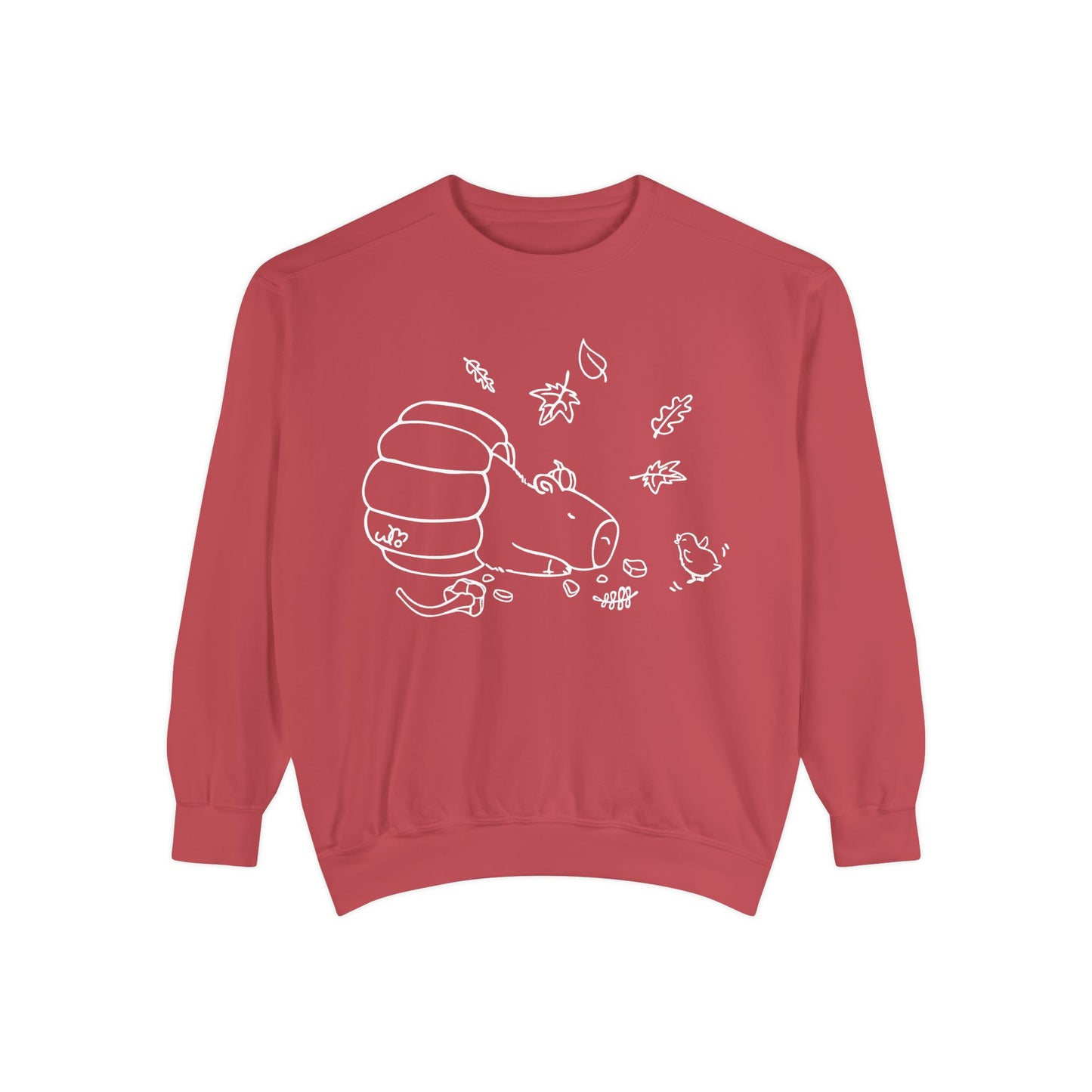 Sleeping Capybara & Friend Sweatshirt | Unisex Garment-Dyed Sweatshirt