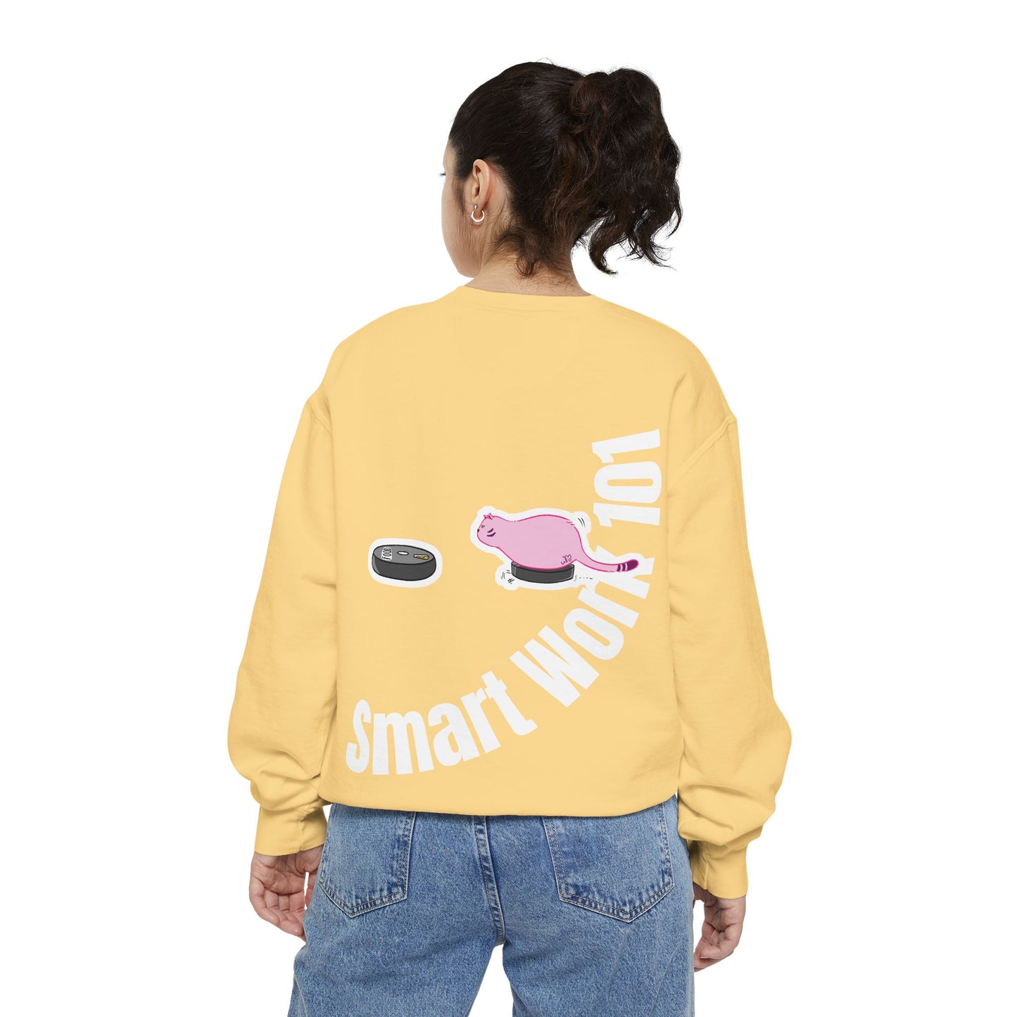 Genius at Work Smart Work 101 Sweatshirt | Unisex Garment-Dyed Sweatshirt