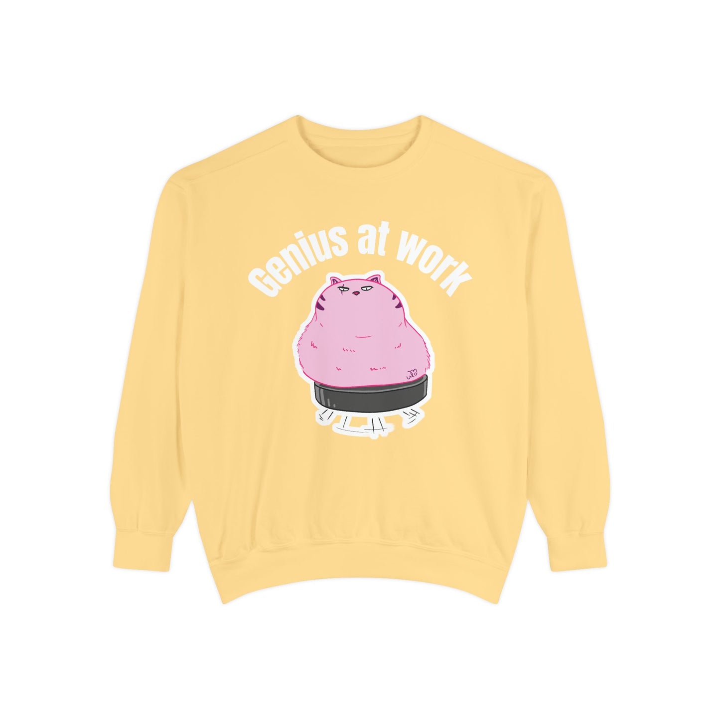 Genius at Work Smart Work 101 Sweatshirt | Unisex Garment-Dyed Sweatshirt