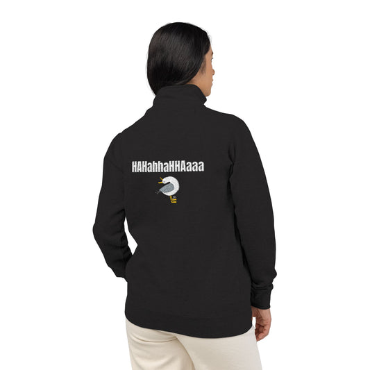 HAHahhaHHAaaa Laughing Seagull Unisex Fleece Pullover (Embroidery)