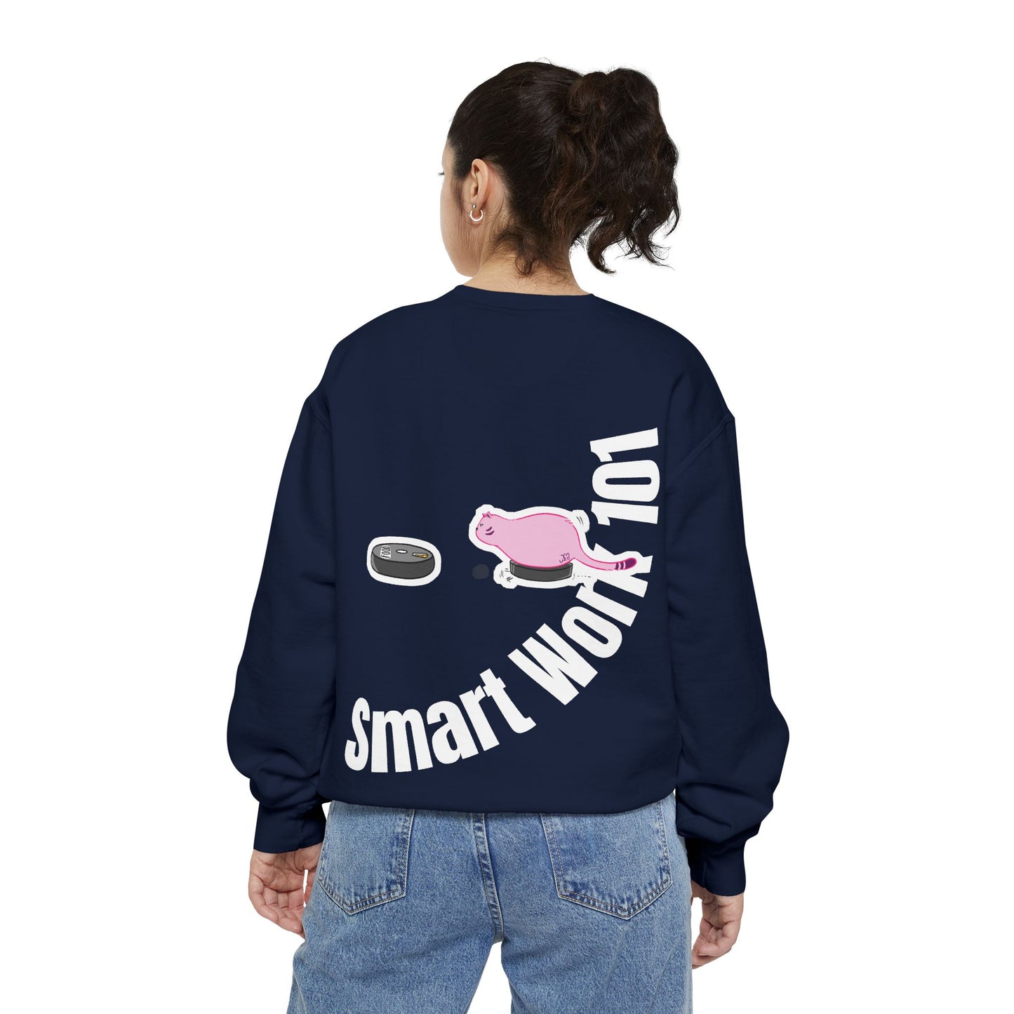 Genius at Work Smart Work 101 Sweatshirt | Unisex Garment-Dyed Sweatshirt