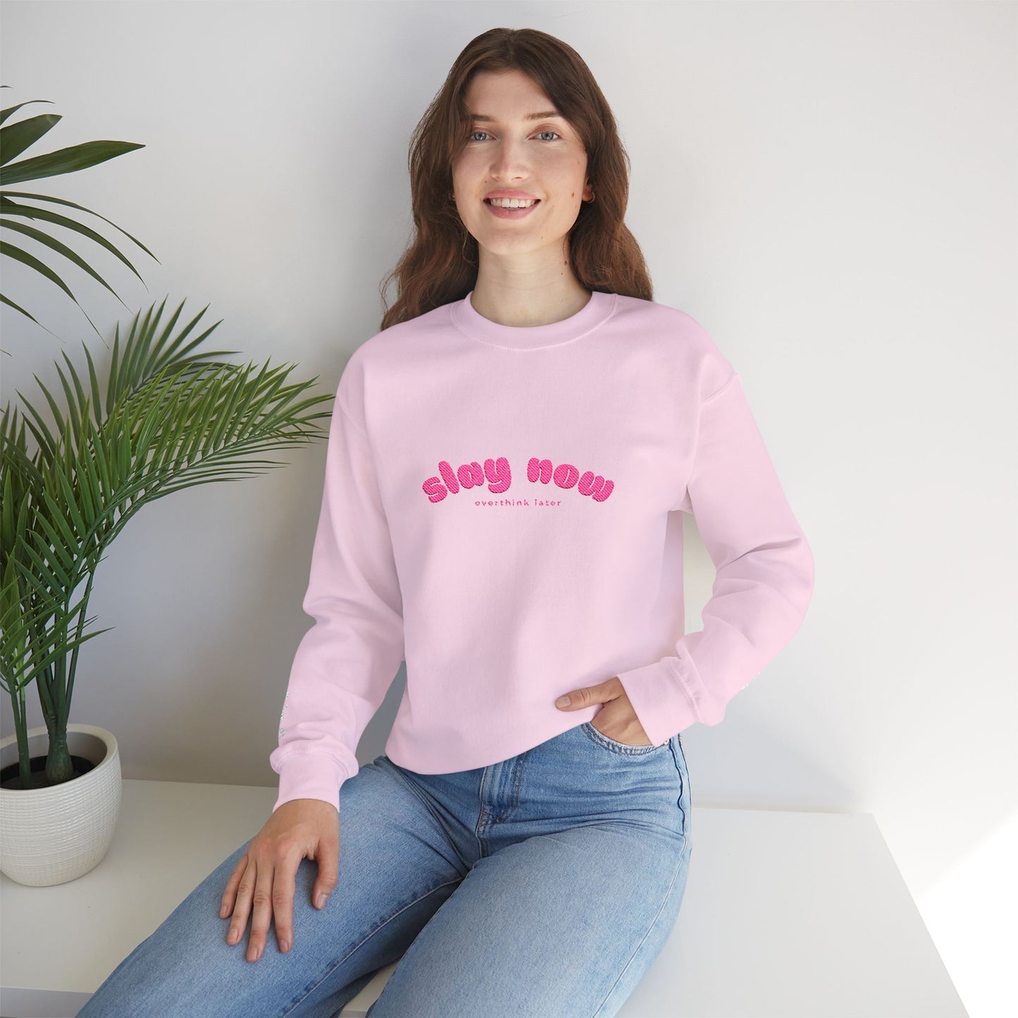 Slay Now Overthink Later | Unisex Heavy Blend™ Sweatshirt