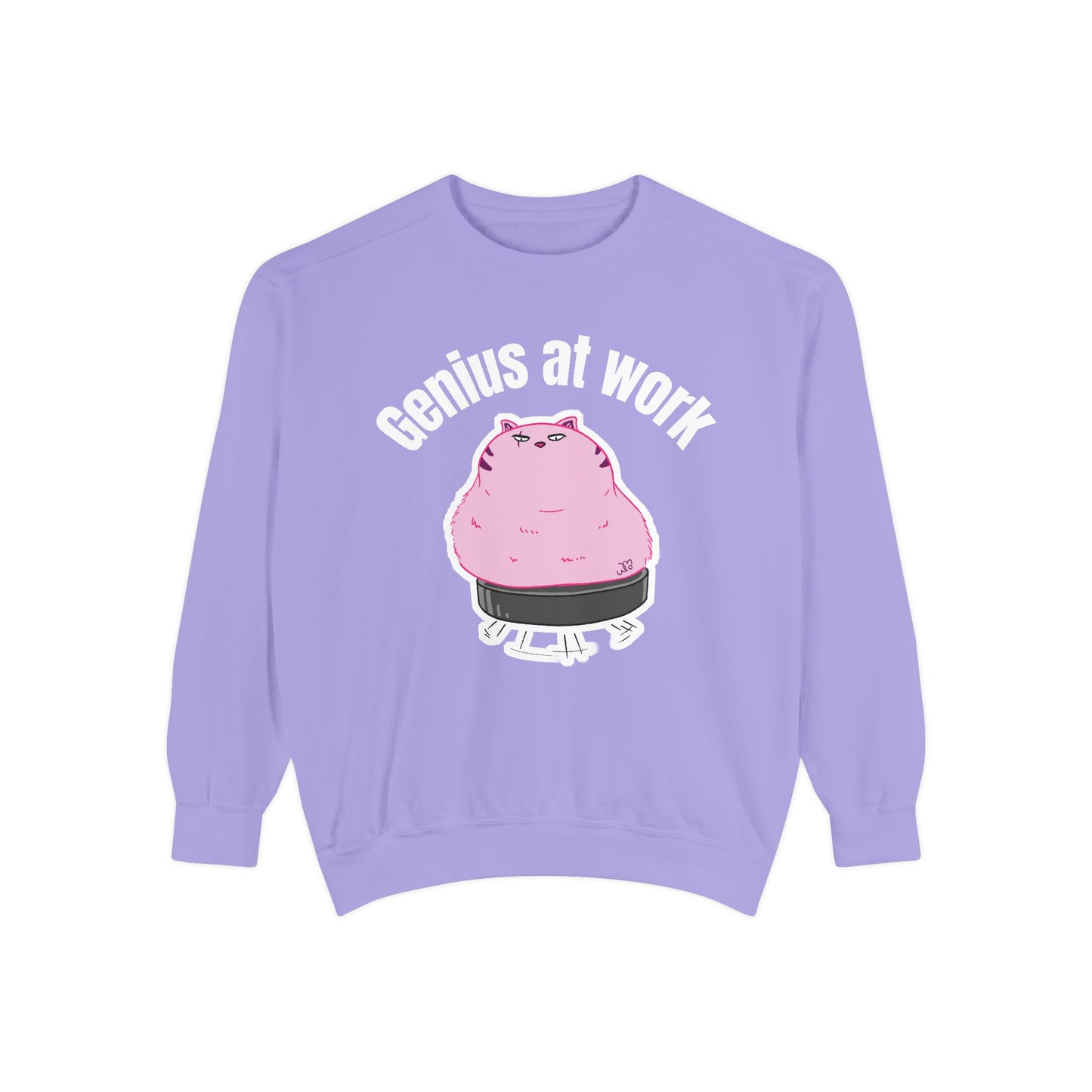Genius at Work Smart Work 101 Sweatshirt | Unisex Garment-Dyed Sweatshirt