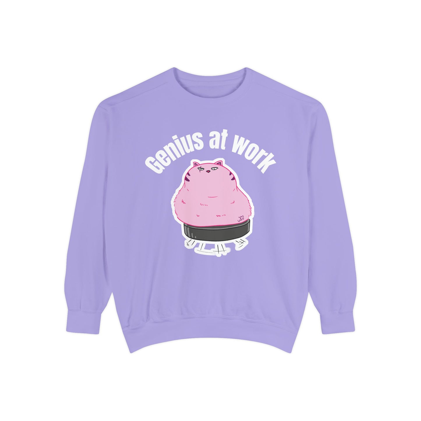 Genius at Work Smart Work 101 Sweatshirt | Unisex Garment-Dyed Sweatshirt
