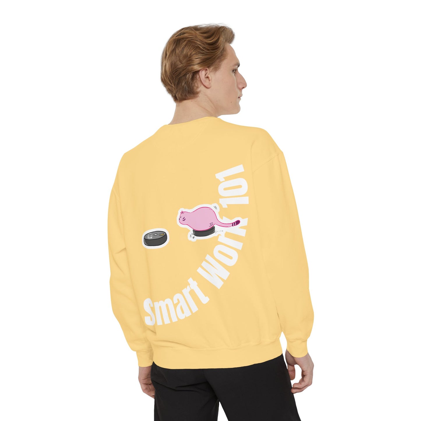 Genius at Work Smart Work 101 Sweatshirt | Unisex Garment-Dyed Sweatshirt