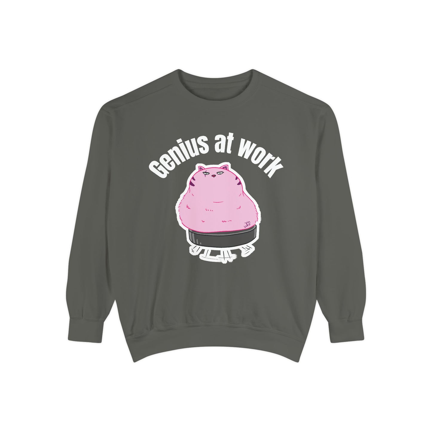 Genius at Work Smart Work 101 Sweatshirt | Unisex Garment-Dyed Sweatshirt