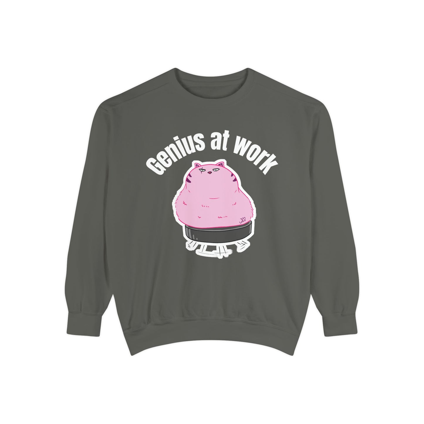 Genius at Work Smart Work 101 Sweatshirt | Unisex Garment-Dyed Sweatshirt