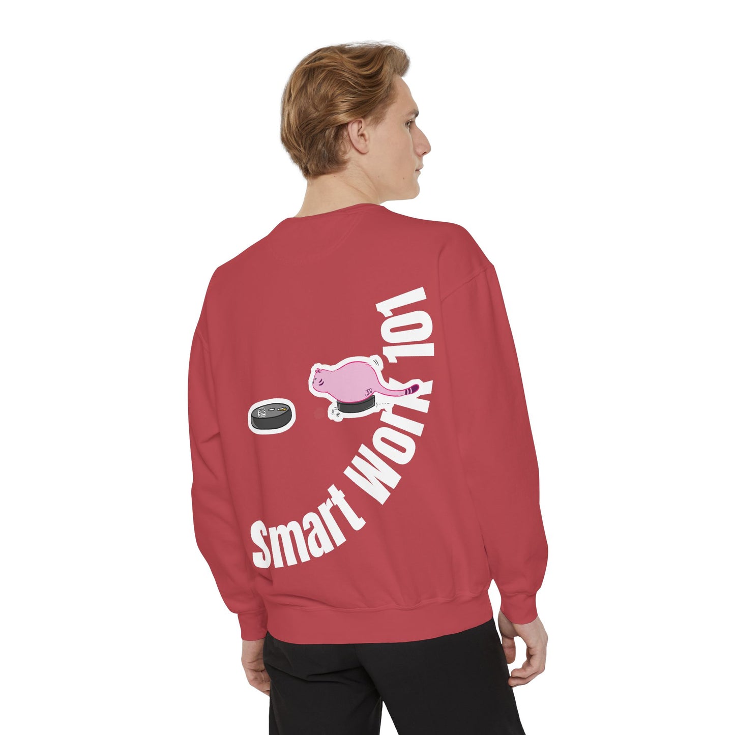 Genius at Work Smart Work 101 Sweatshirt | Unisex Garment-Dyed Sweatshirt