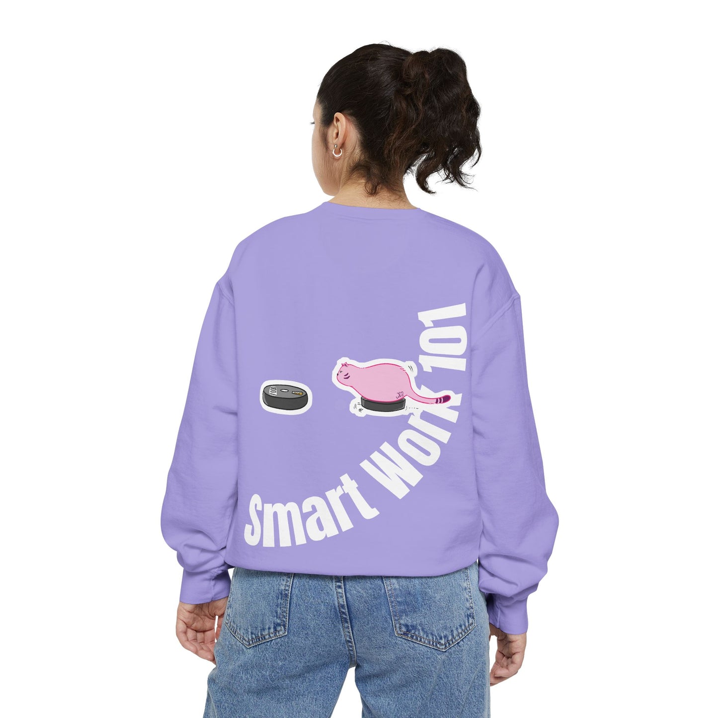 Genius at Work Smart Work 101 Sweatshirt | Unisex Garment-Dyed Sweatshirt
