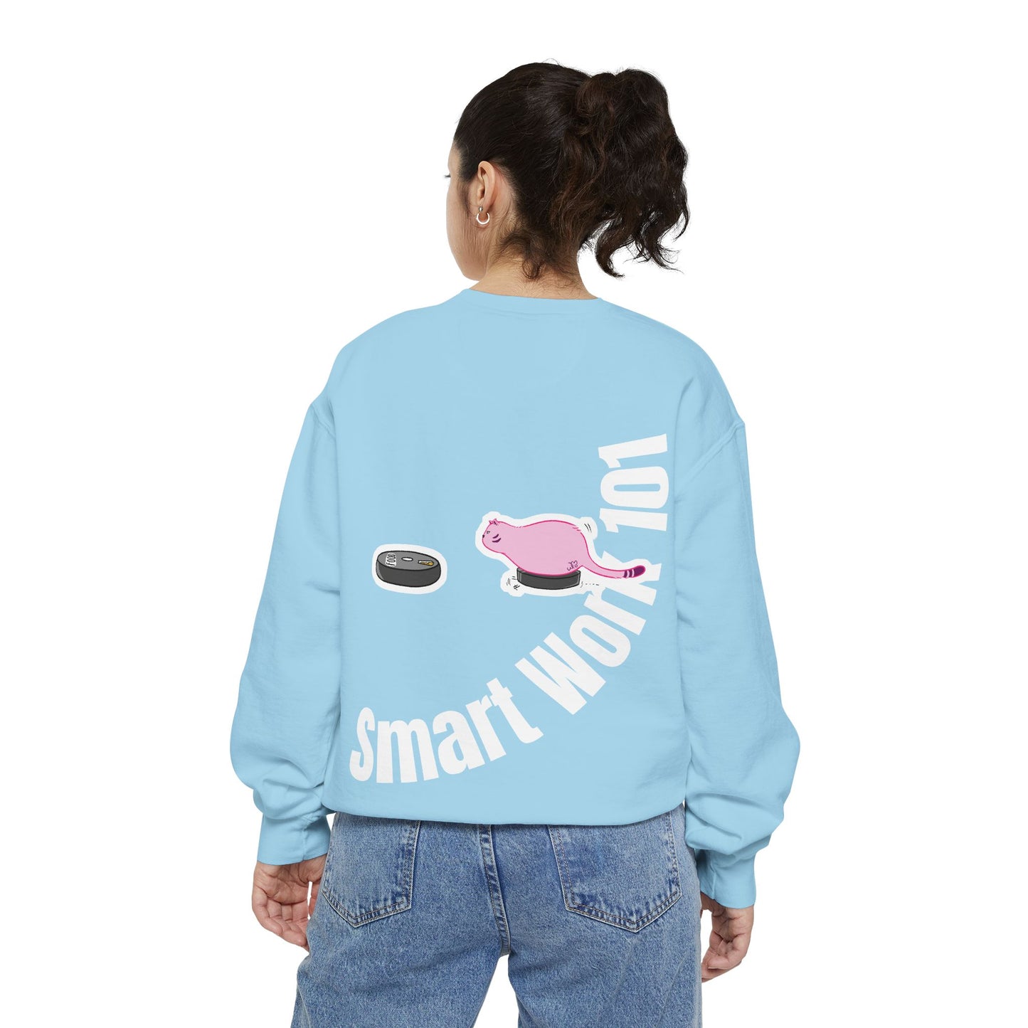 Genius at Work Smart Work 101 Sweatshirt | Unisex Garment-Dyed Sweatshirt