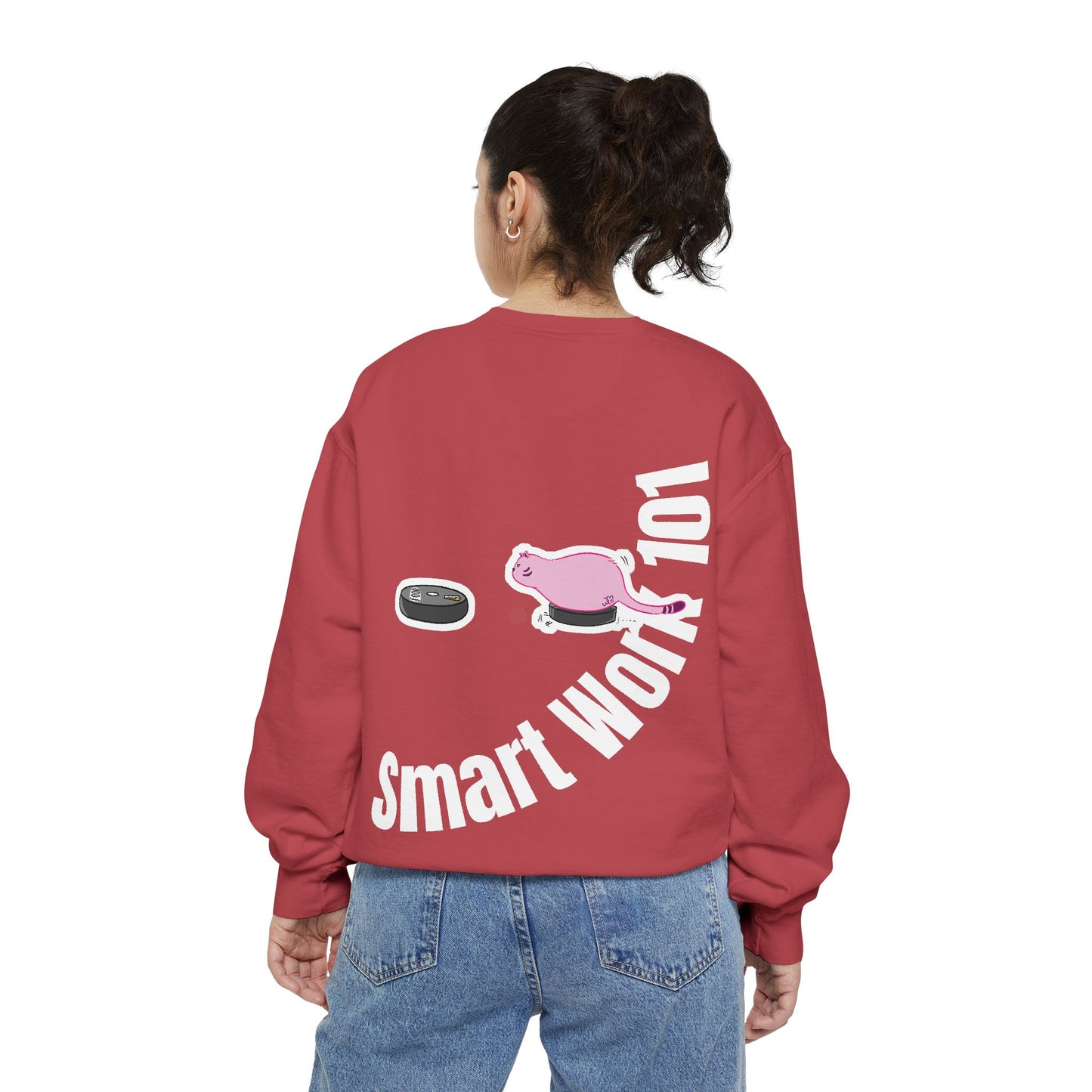 Genius at Work Smart Work 101 Sweatshirt | Unisex Garment-Dyed Sweatshirt