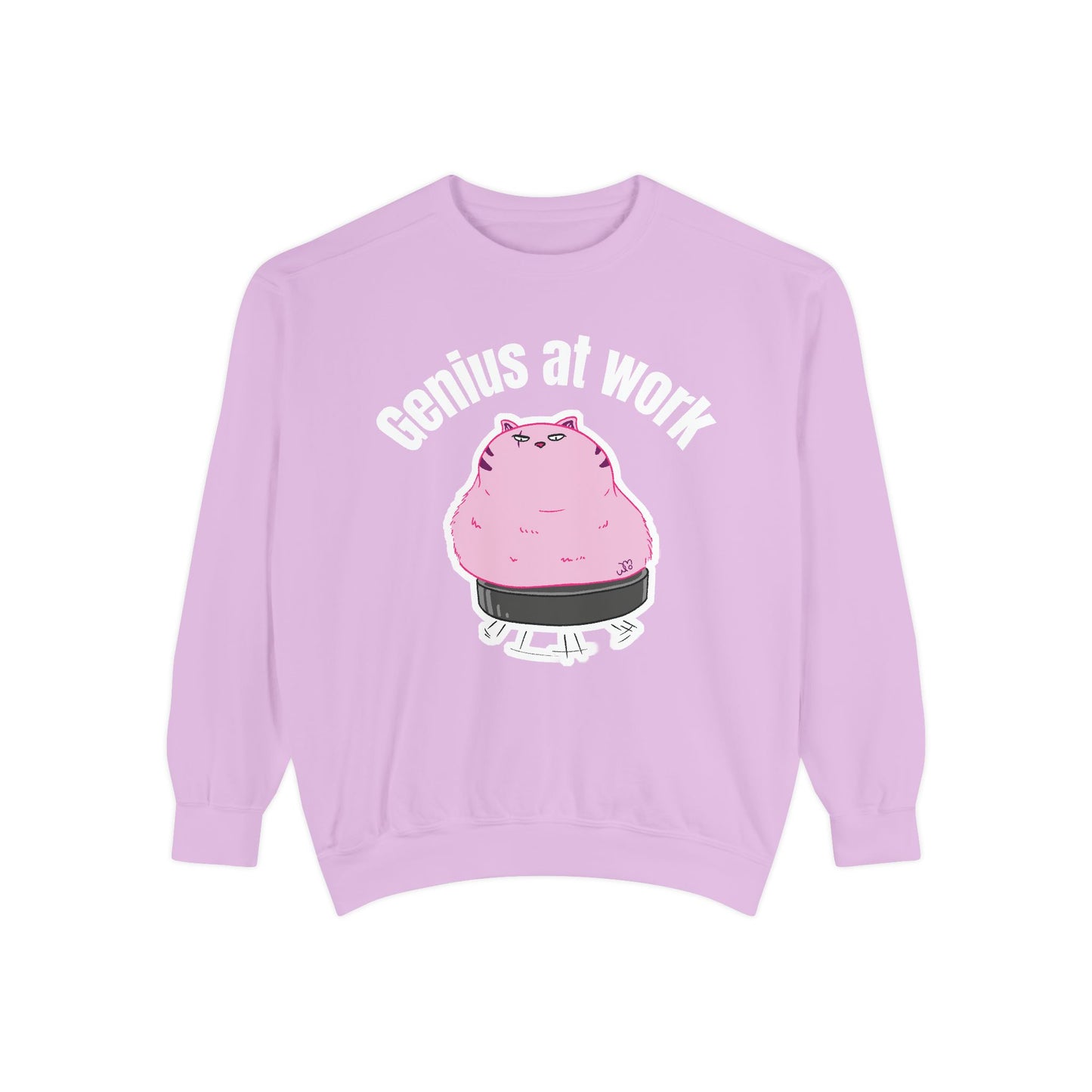 Genius at Work Smart Work 101 Sweatshirt | Unisex Garment-Dyed Sweatshirt