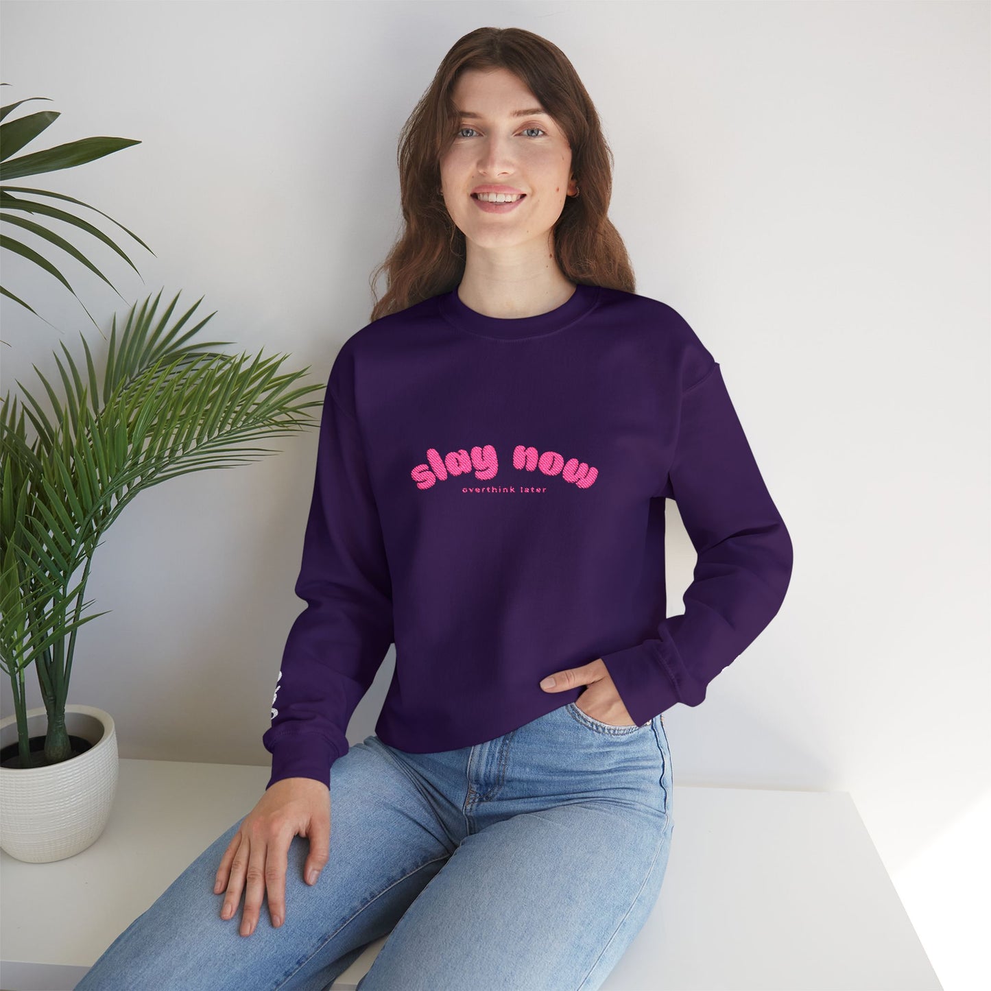 Slay Now Overthink Later | Unisex Heavy Blend™ Sweatshirt