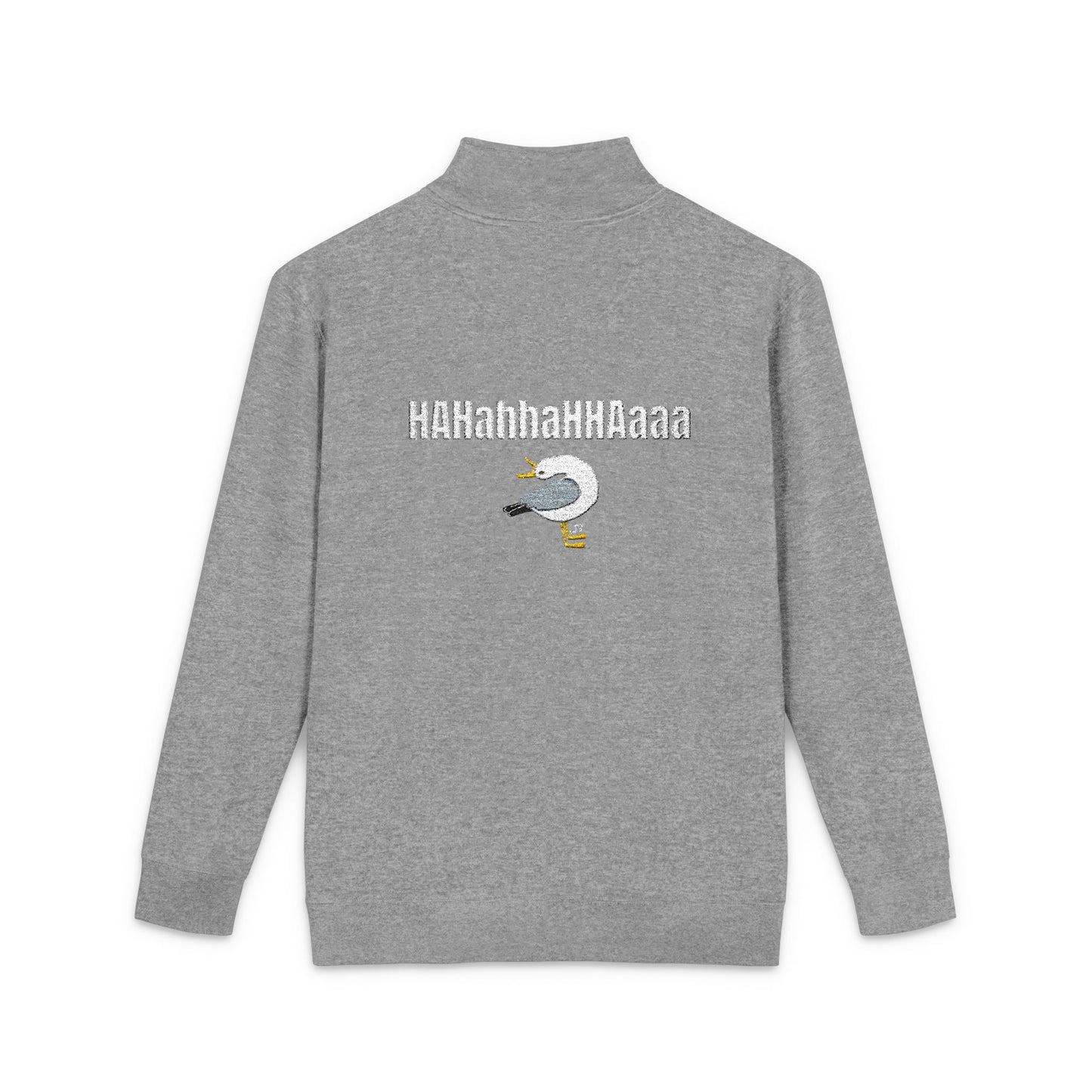 HAHahhaHHAaaa Laughing Seagull Unisex Fleece Pullover (Embroidery)