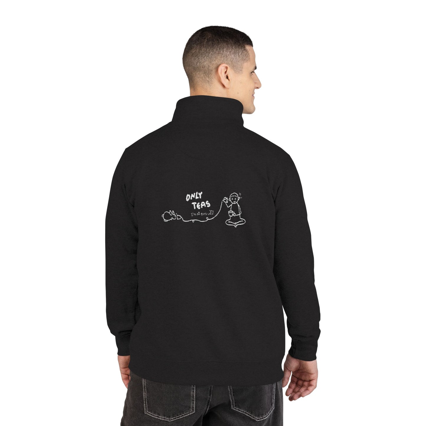 ONLY TEAS I'm All Ears | Unisex Fleece Pullover (Embroidery)