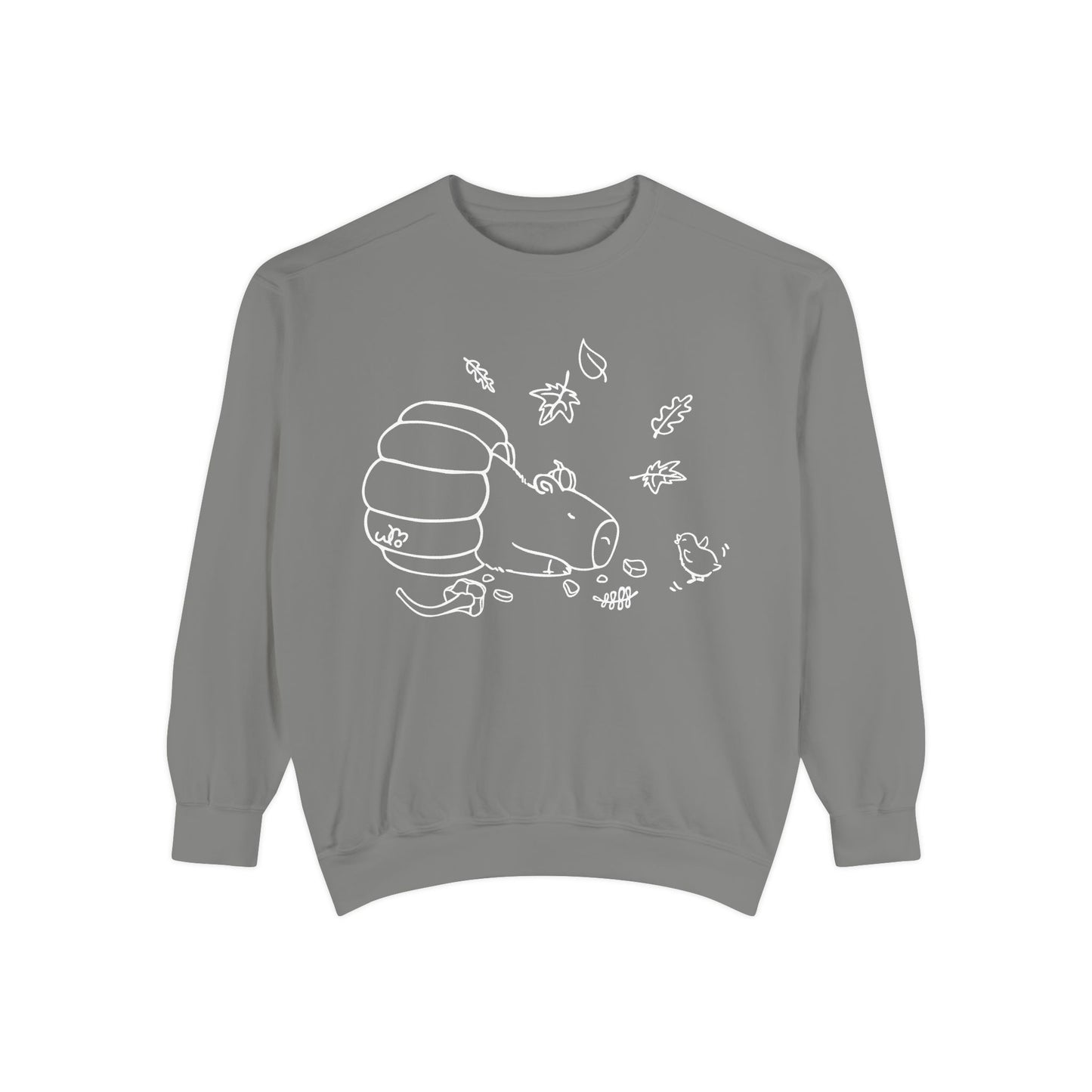 Sleeping Capybara & Friend Sweatshirt | Unisex Garment-Dyed Sweatshirt