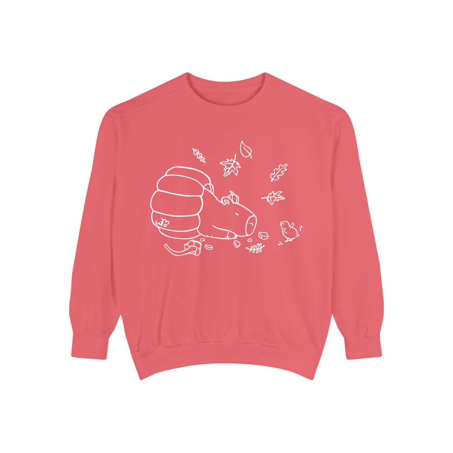 Sleeping Capybara & Friend Sweatshirt | Unisex Garment-Dyed Sweatshirt