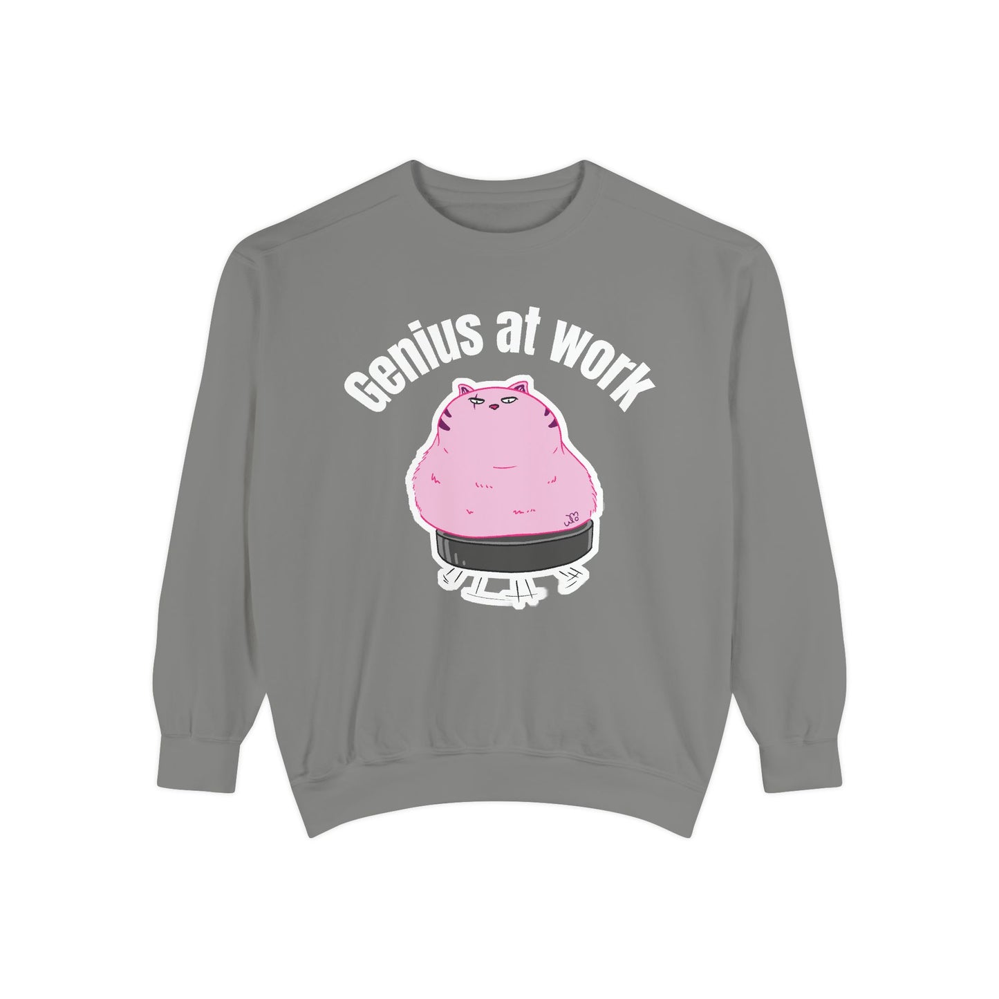 Genius at Work Smart Work 101 Sweatshirt | Unisex Garment-Dyed Sweatshirt