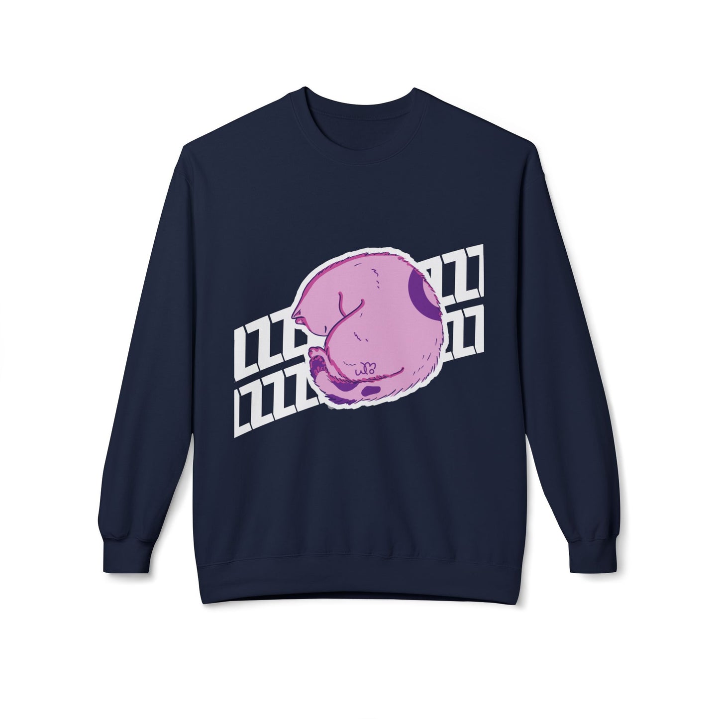 Napping Cat Sweatshirt | Unisex Midweight Softstyle Fleece Crewneck Sweatshirt