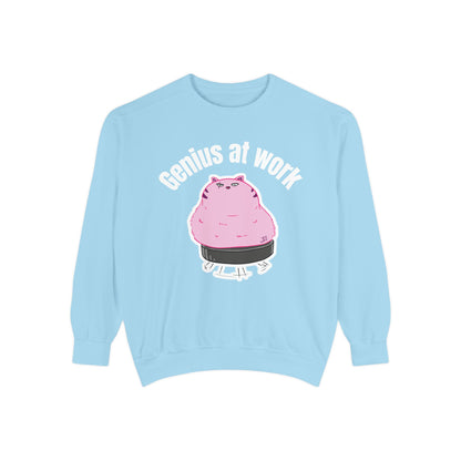 Genius at Work Smart Work 101 Sweatshirt | Unisex Garment-Dyed Sweatshirt