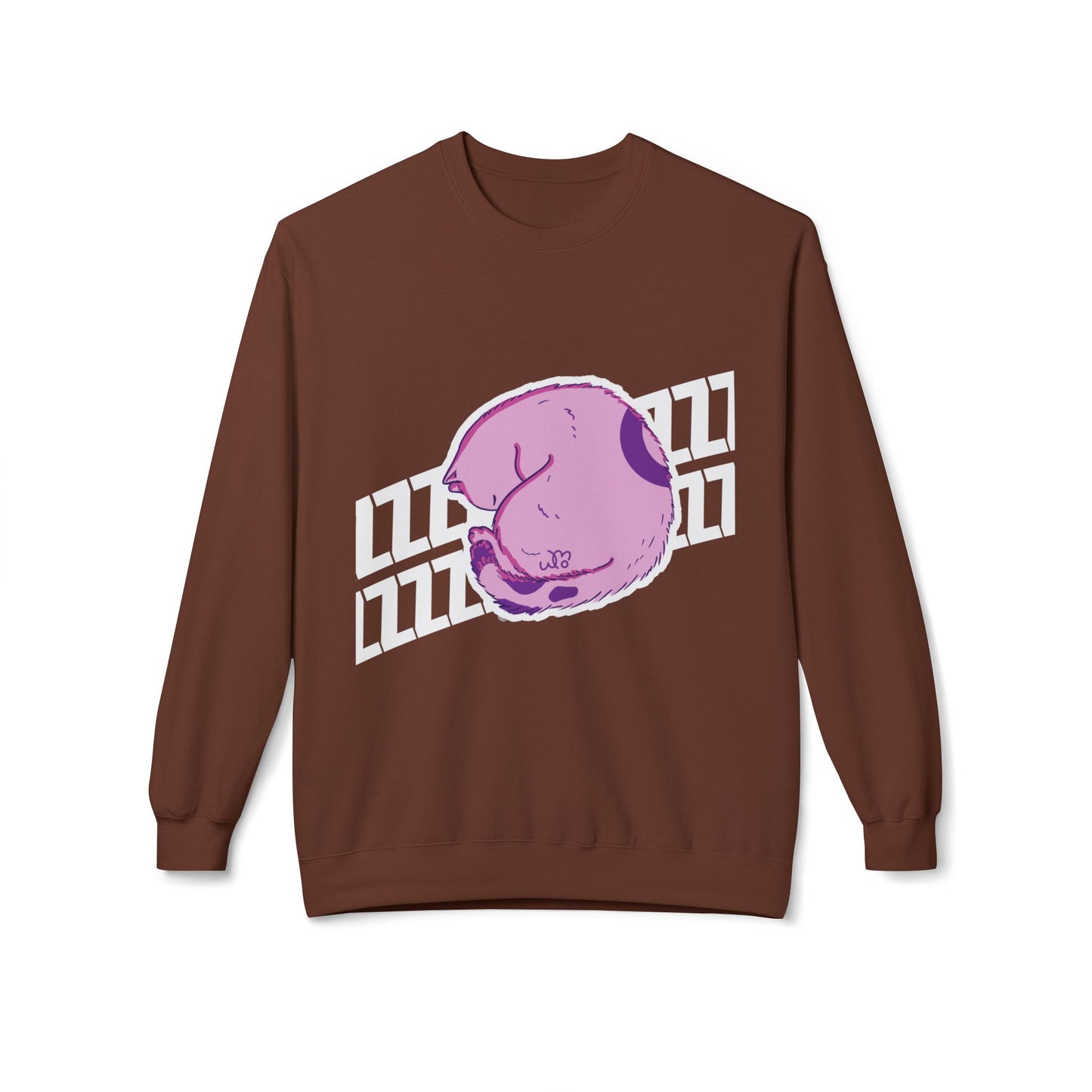Napping Cat Sweatshirt | Unisex Midweight Softstyle Fleece Crewneck Sweatshirt