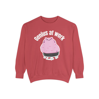 Genius at Work Smart Work 101 Sweatshirt | Unisex Garment-Dyed Sweatshirt