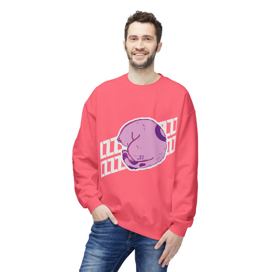 Napping Cat Sweatshirt | Unisex Midweight Softstyle Fleece Crewneck Sweatshirt