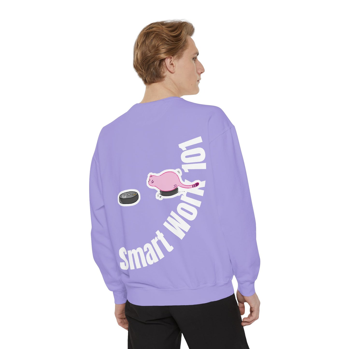 Genius at Work Smart Work 101 Sweatshirt | Unisex Garment-Dyed Sweatshirt