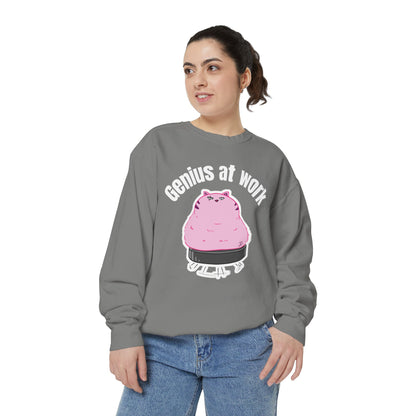 Genius at Work Smart Work 101 Sweatshirt | Unisex Garment-Dyed Sweatshirt