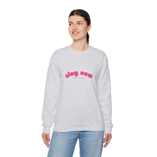 Slay Now Overthink Later | Unisex Heavy Blend™ Sweatshirt