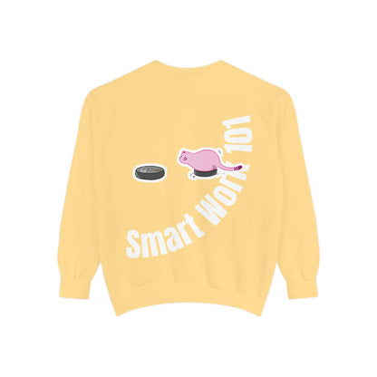 Genius at Work Smart Work 101 Sweatshirt | Unisex Garment-Dyed Sweatshirt