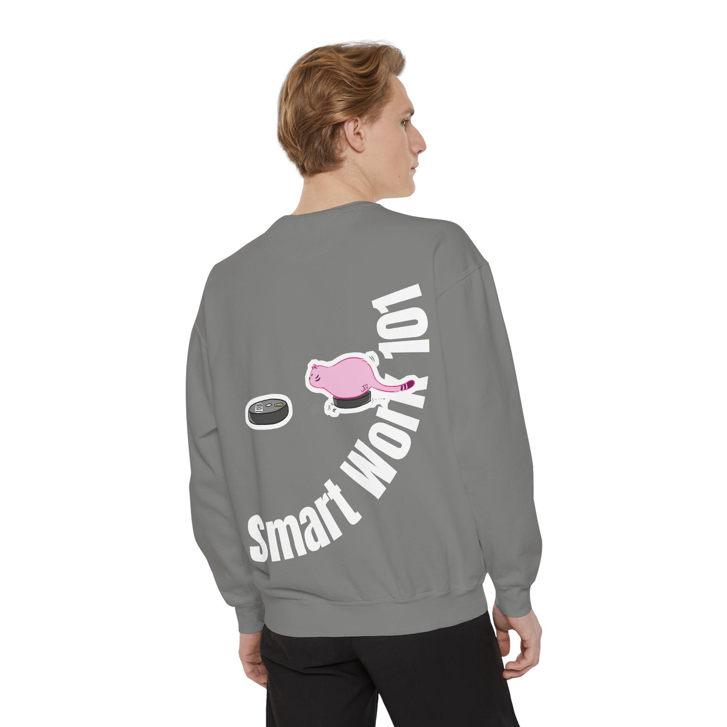 Genius at Work Smart Work 101 Sweatshirt | Unisex Garment-Dyed Sweatshirt