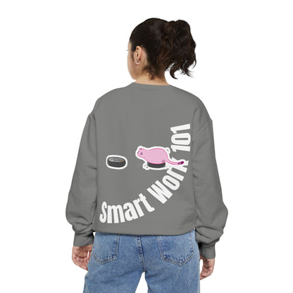 Genius at Work Smart Work 101 Sweatshirt | Unisex Garment-Dyed Sweatshirt