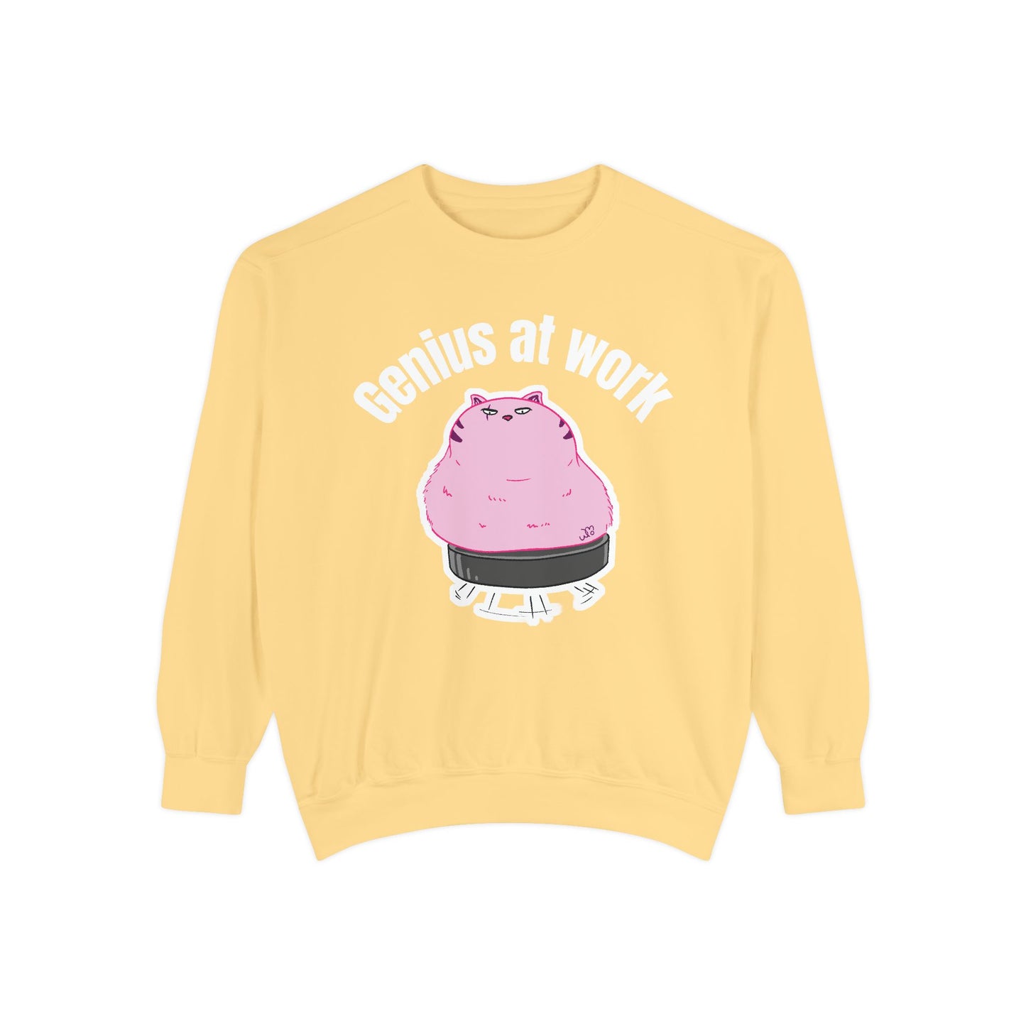 Genius at Work Smart Work 101 Sweatshirt | Unisex Garment-Dyed Sweatshirt