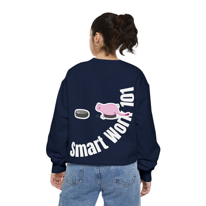 Genius at Work Smart Work 101 Sweatshirt | Unisex Garment-Dyed Sweatshirt