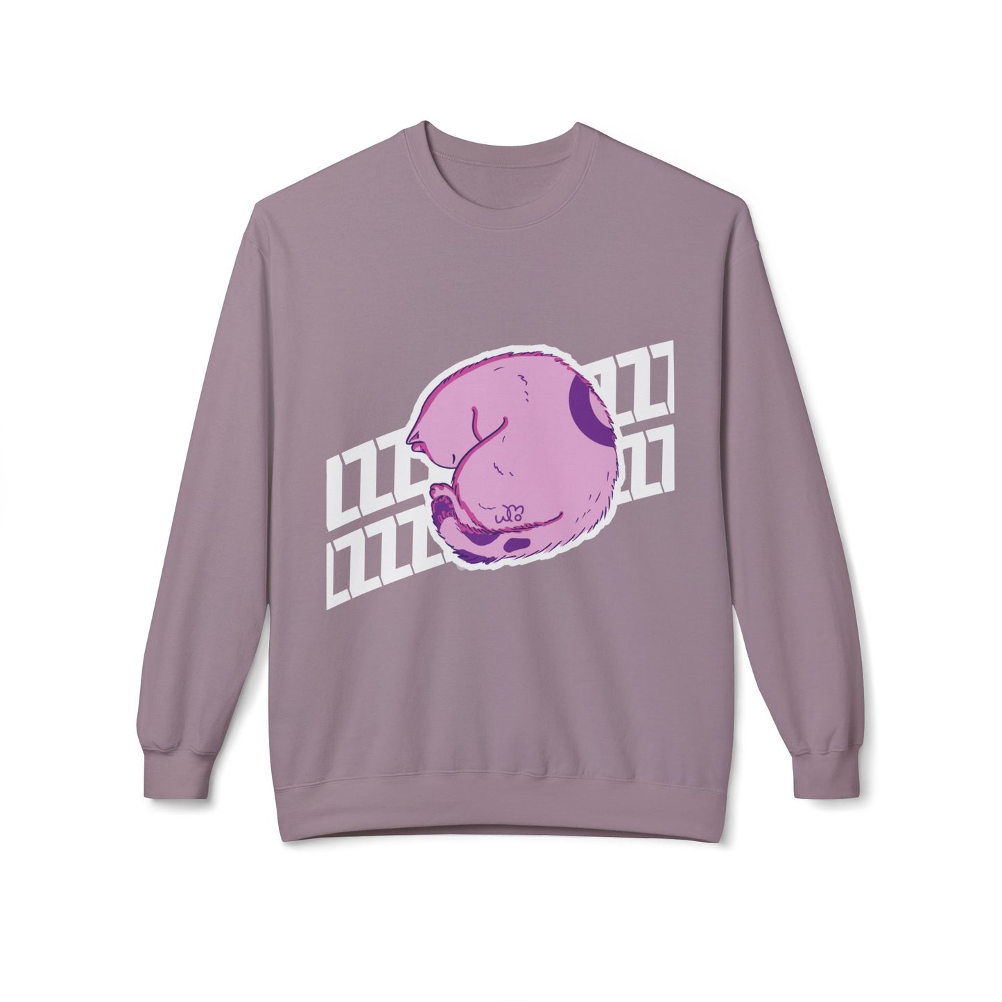 Napping Cat Sweatshirt | Unisex Midweight Softstyle Fleece Crewneck Sweatshirt