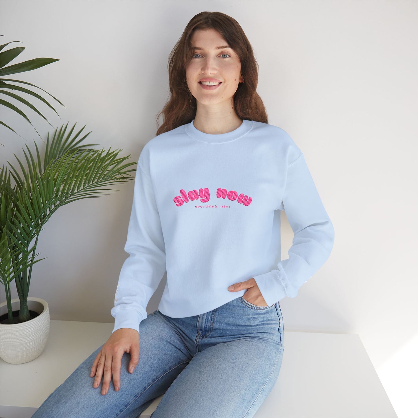 Slay Now Overthink Later | Unisex Heavy Blend™ Sweatshirt