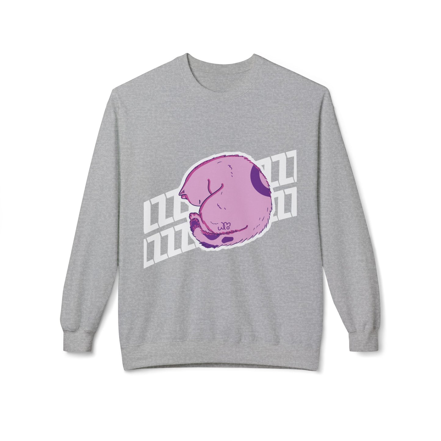 Napping Cat Sweatshirt | Unisex Midweight Softstyle Fleece Crewneck Sweatshirt