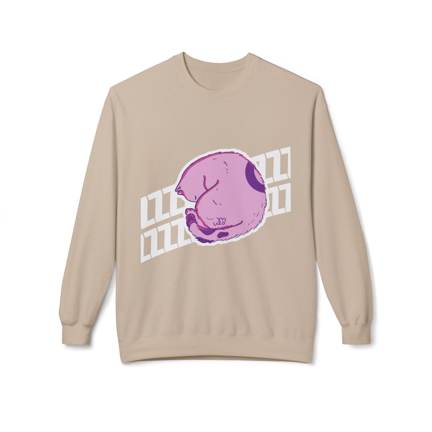 Napping Cat Sweatshirt | Unisex Midweight Softstyle Fleece Crewneck Sweatshirt