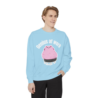 Genius at Work Smart Work 101 Sweatshirt | Unisex Garment-Dyed Sweatshirt
