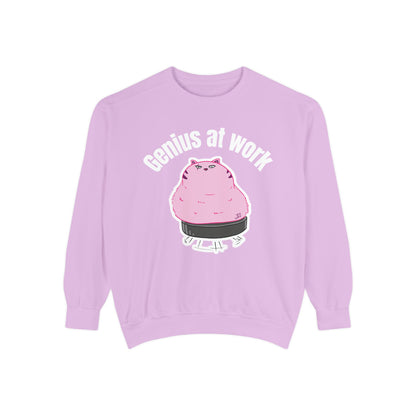 Genius at Work Smart Work 101 Sweatshirt | Unisex Garment-Dyed Sweatshirt