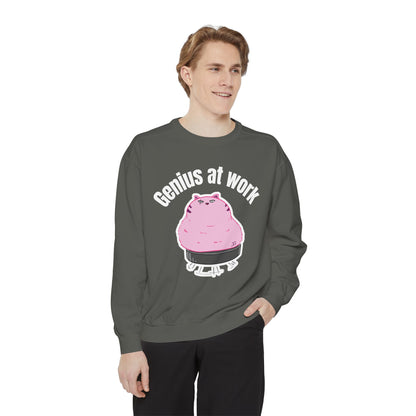 Genius at Work Smart Work 101 Sweatshirt | Unisex Garment-Dyed Sweatshirt