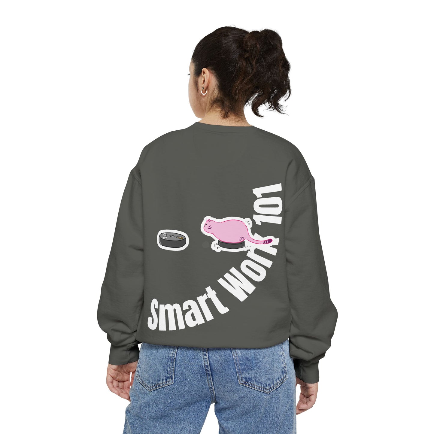 Genius at Work Smart Work 101 Sweatshirt | Unisex Garment-Dyed Sweatshirt